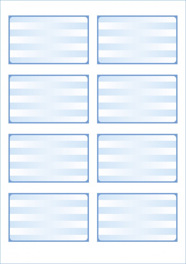 名刺サイズ メッセージカードのひな形 グラデーションストライプ 無料の雛形 書式 テンプレート 書き方 ひな形の知りたい