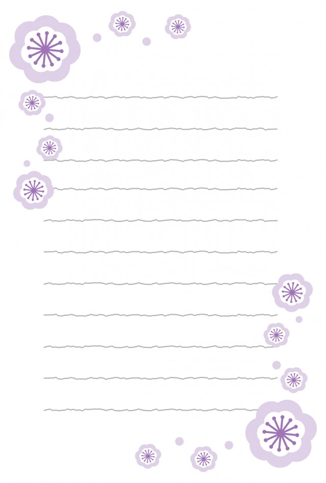 手紙 紫の花 無料の雛形・書式・テンプレート・書き方｜ひな形の知りたい！
