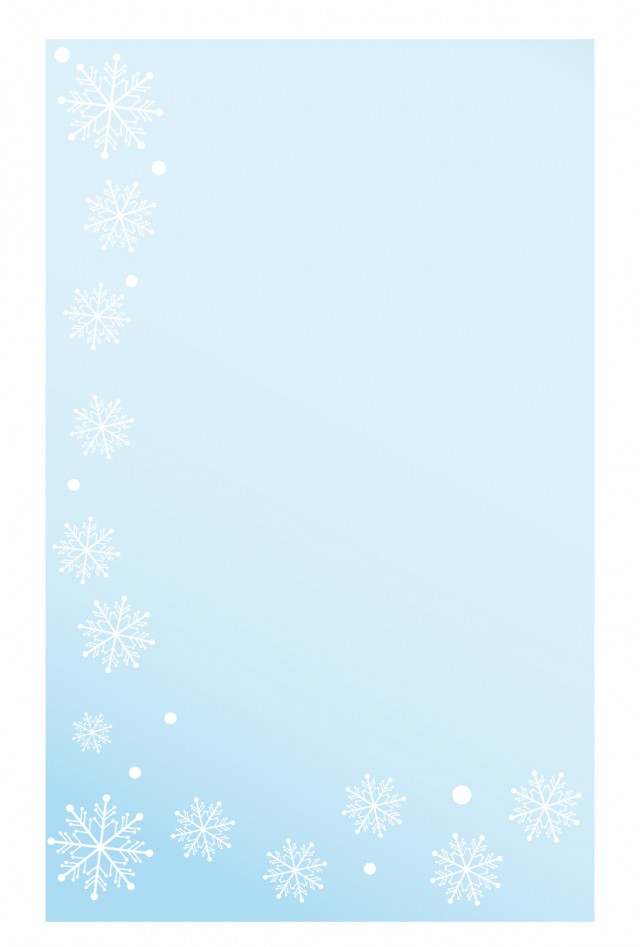 冬ハガキ 雪の結晶 無料の雛形 書式 テンプレート 書き方 ひな形の知りたい