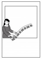 チラシ　ピアノを…