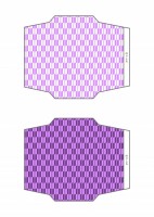 ポチ袋　矢絣（紫…